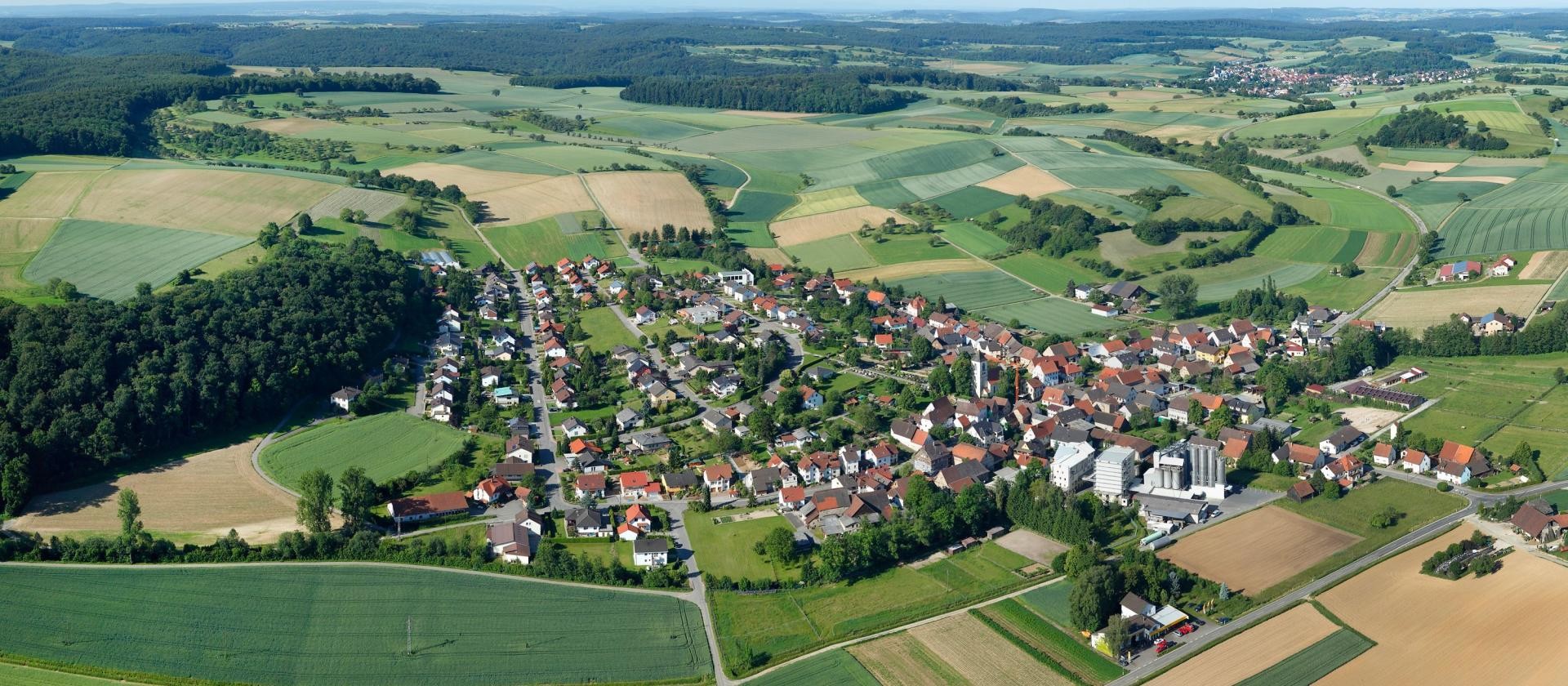 Luftbild Flinsbach Ansicht aus der Luft des Ortsteils Flinsbach